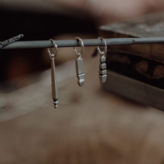 ohr charm ohrhänger recyceltes silber